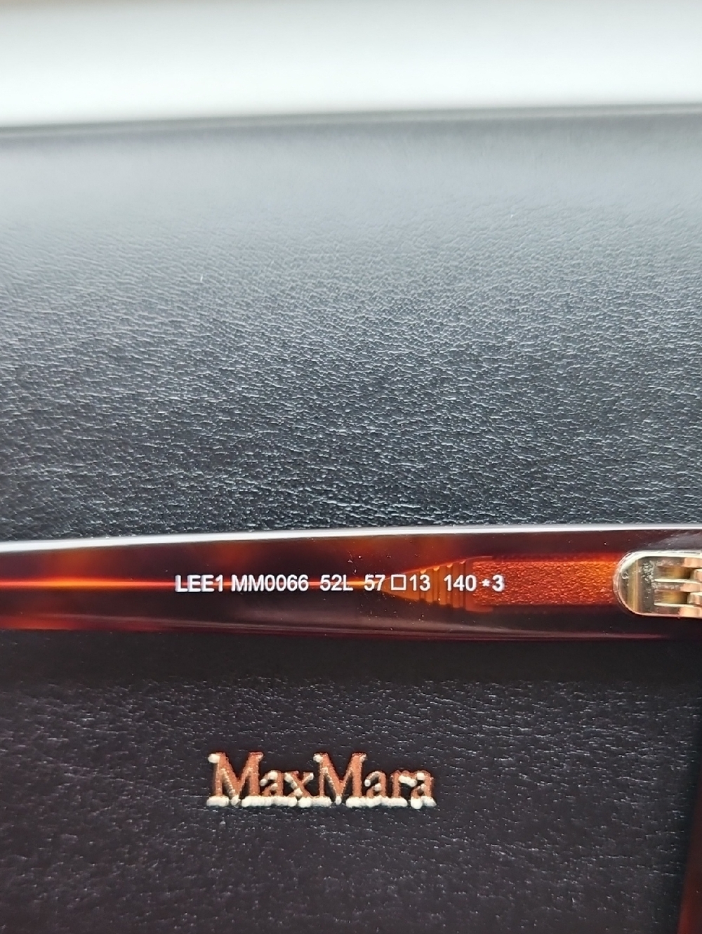 MaxMara MM0066 Lee1 Tortoise Square Sunglasses Gold Mirror Lens w/ Case - Picture 9 of 14